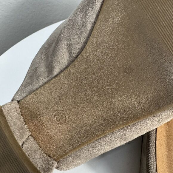 Gap Suede Mule Slide Shoes Sz 8 ICED TAUPE - Picture 8 of 8